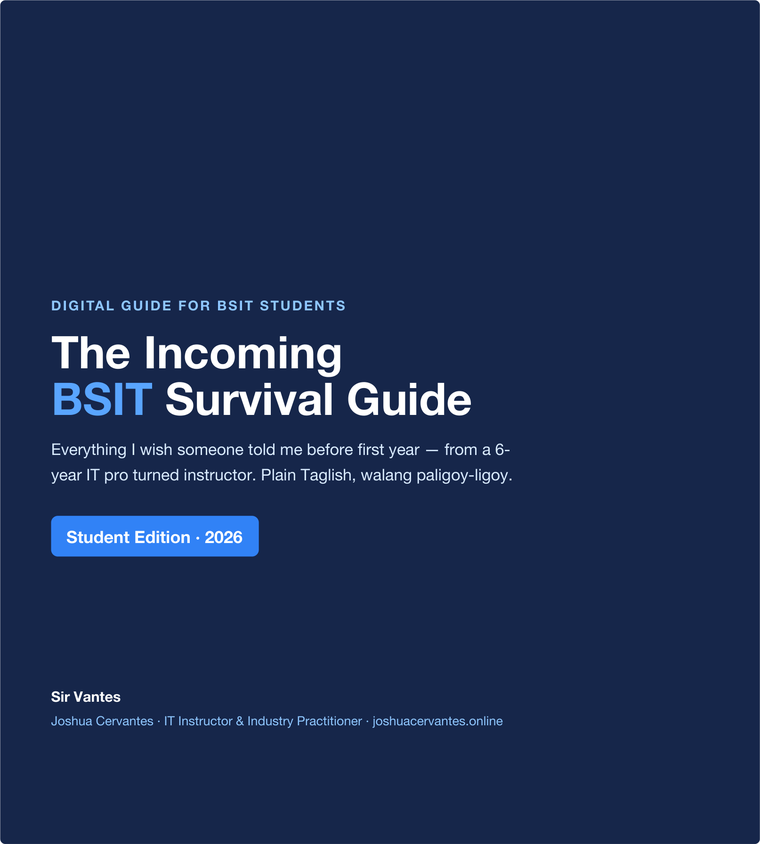 The Incoming BSIT Survival Guide cover